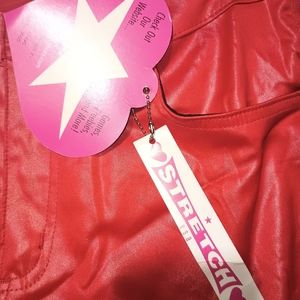 Bubblegum leather pants